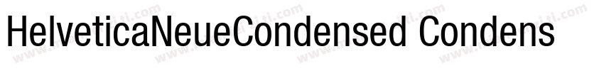 HelveticaNeueCondensed CondensedBod字体转换